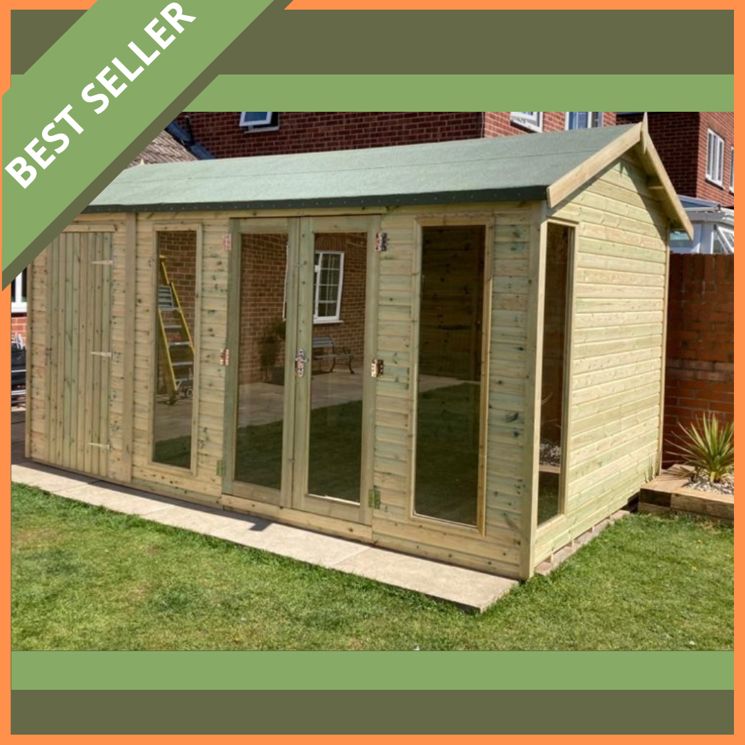 Tanalised Charlotte Combi Summerhouse Keighley Timber & Fencing sheds www.keighleytimbersheds.co.uk