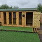 Tanalised Charlotte Combi Summerhouse Keighley Timber & Fencing sheds www.keighleytimbersheds.co.uk