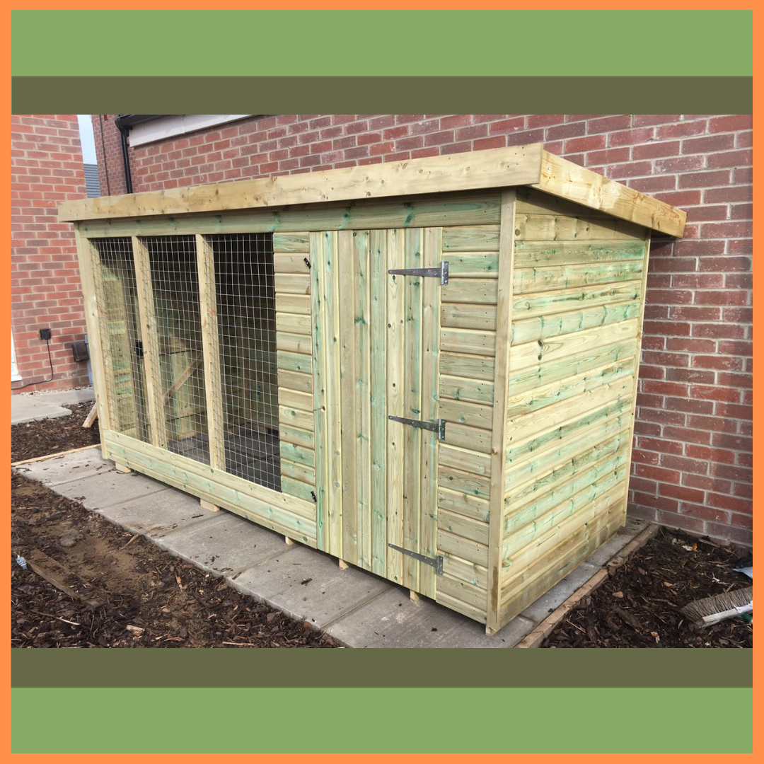 Tanalised Kennel & Run Keighley Timber & Fencing sheds www.keighleytimbersheds.co.uk